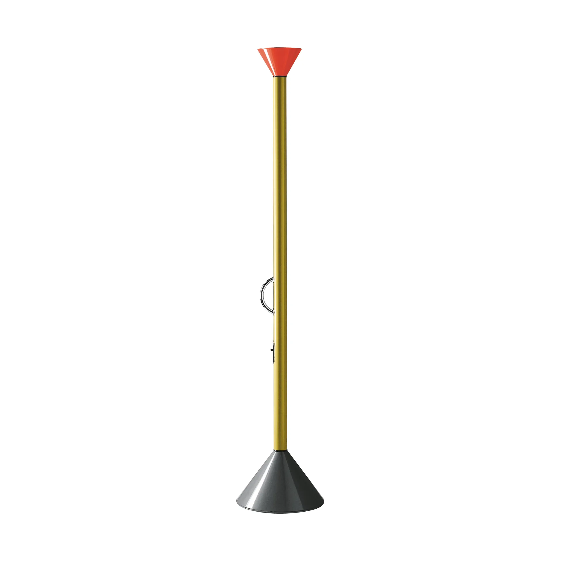 Lampada da pavimento LED Callimaco Ø39x200 cm, Rosso-giallo-grigio Artemide