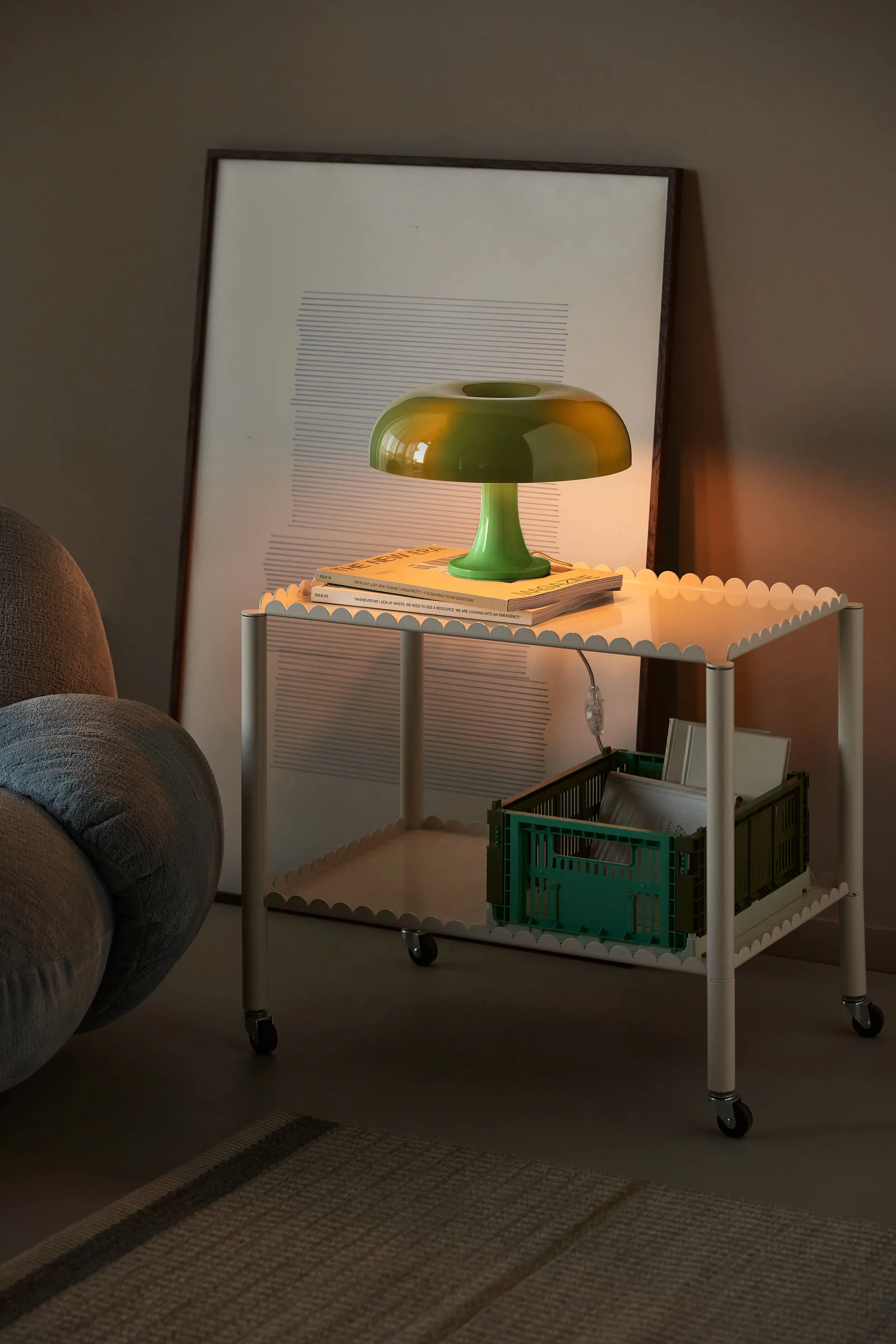Lampada da tavolo Nessino edizione speciale Ø32 cm, Verde Artemide