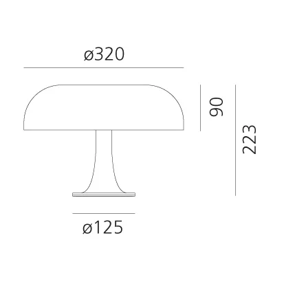 Lampada da tavolo Nessino, Ruby red Artemide