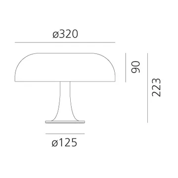 Lampada da tavolo Nessino - Ruby red - Artemide
