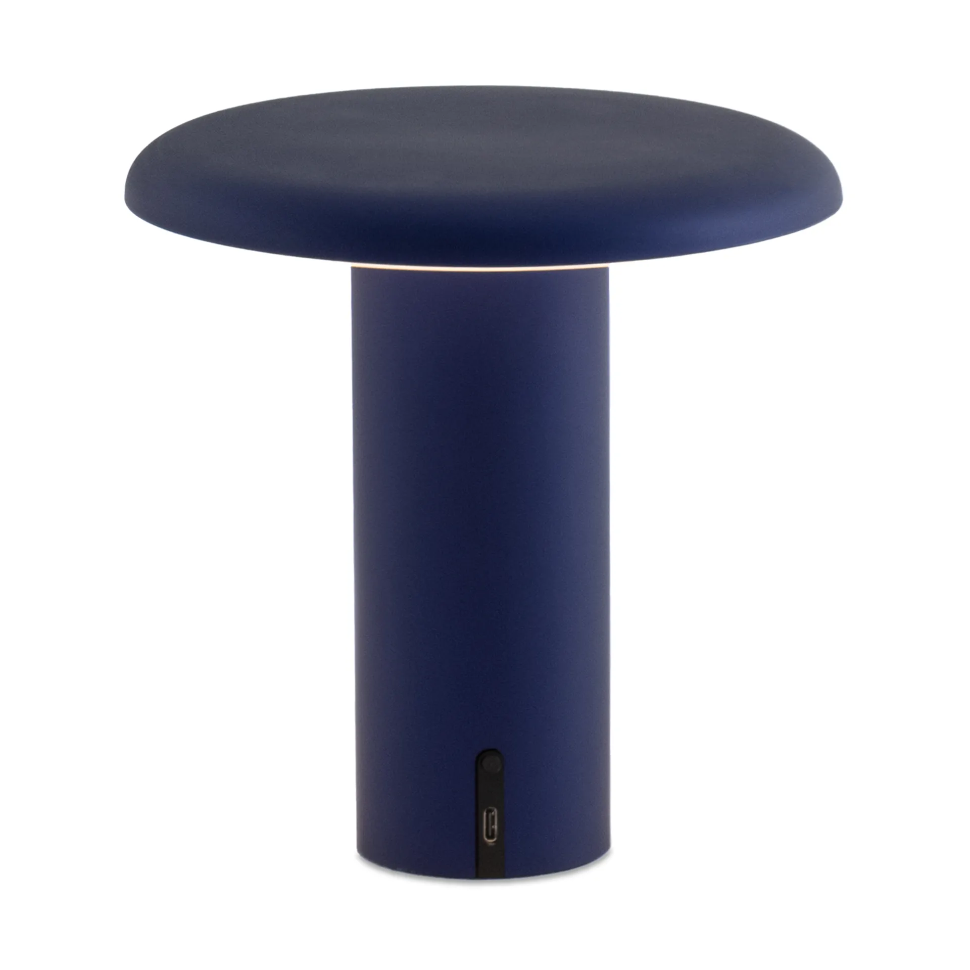 Lampada da tavolo portatile Takku 19 cm, Anodized blue Artemide