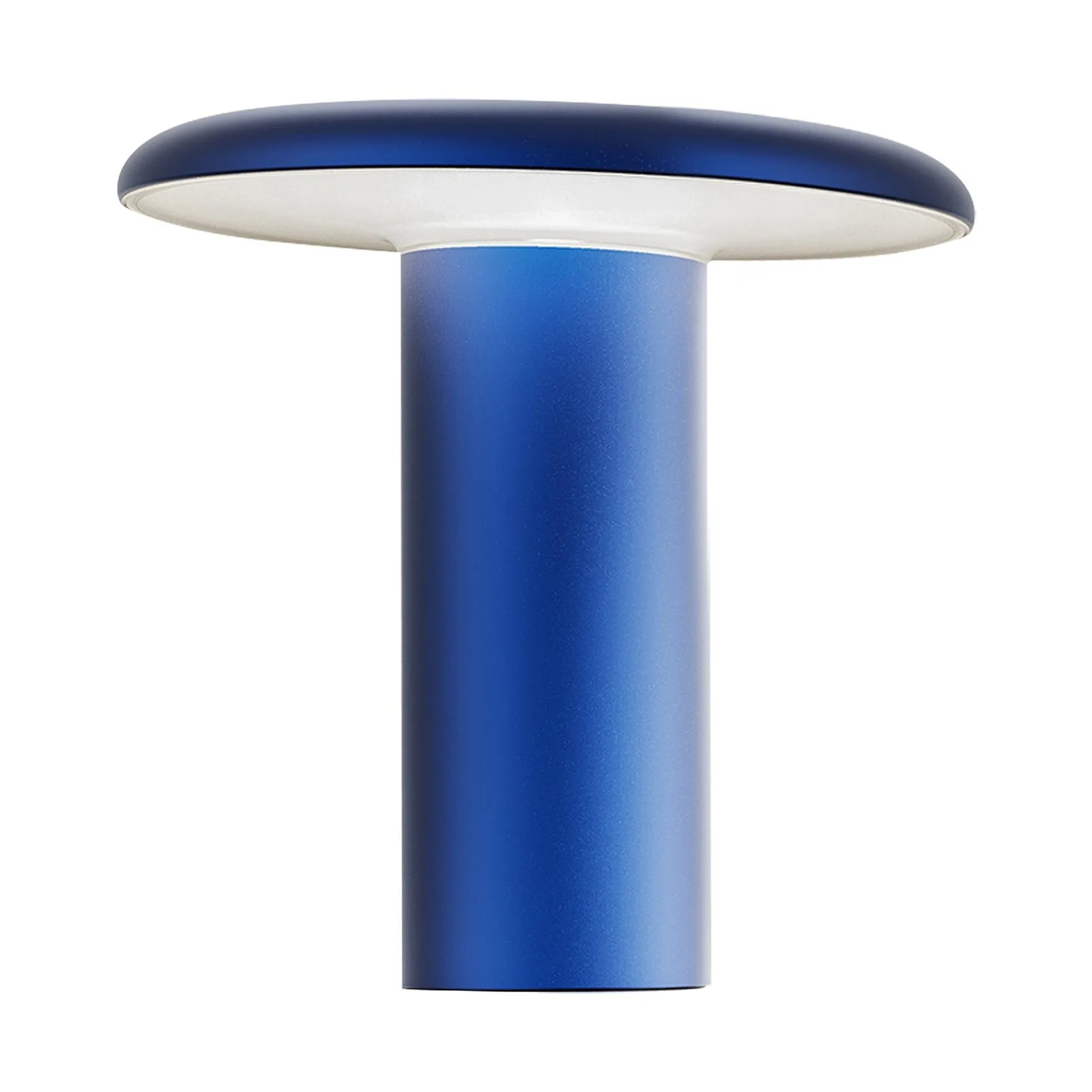 Lampada da tavolo portatile Takku 19 cm, Anodized blue Artemide