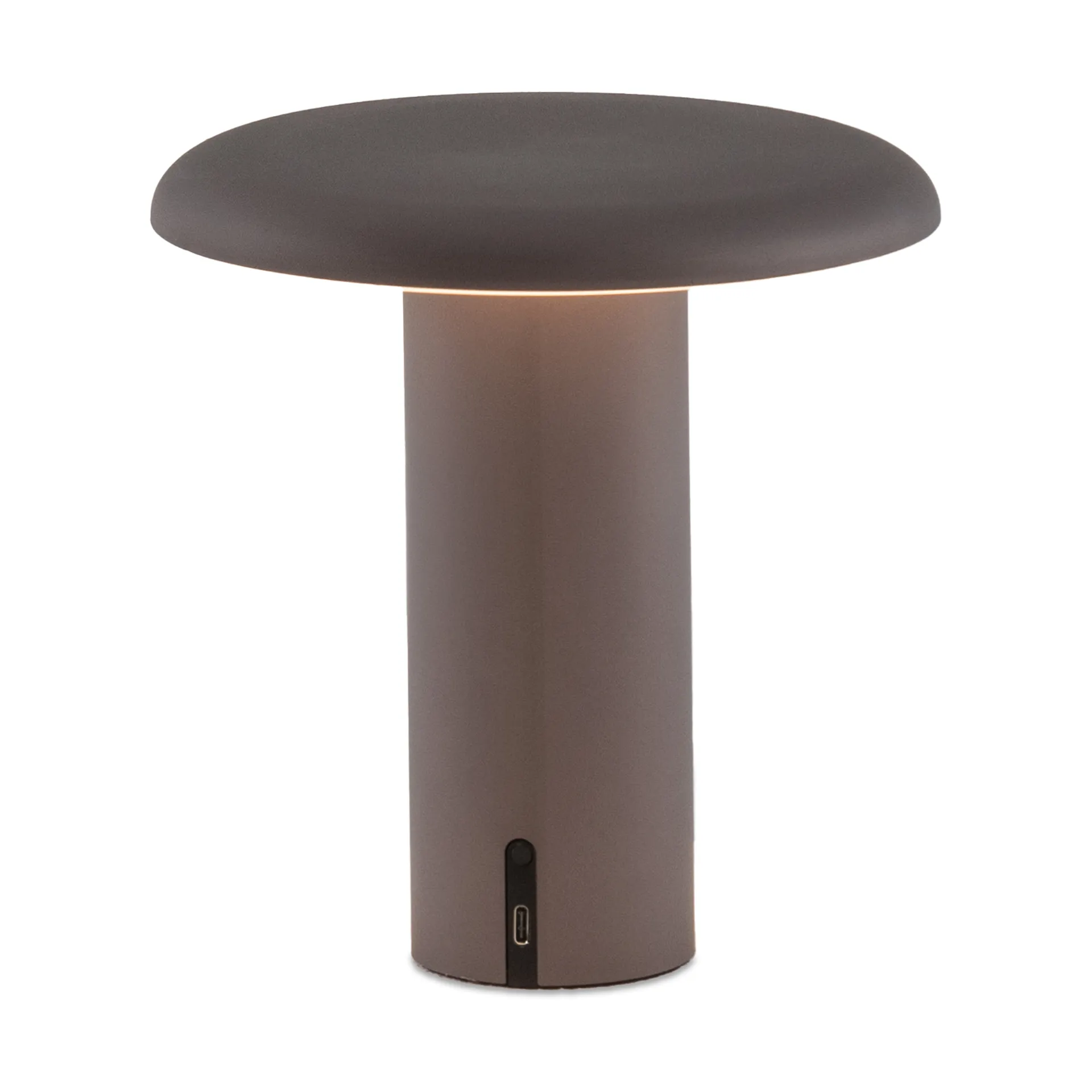 Lampada da tavolo portatile Takku 19 cm, Anodized grey Artemide