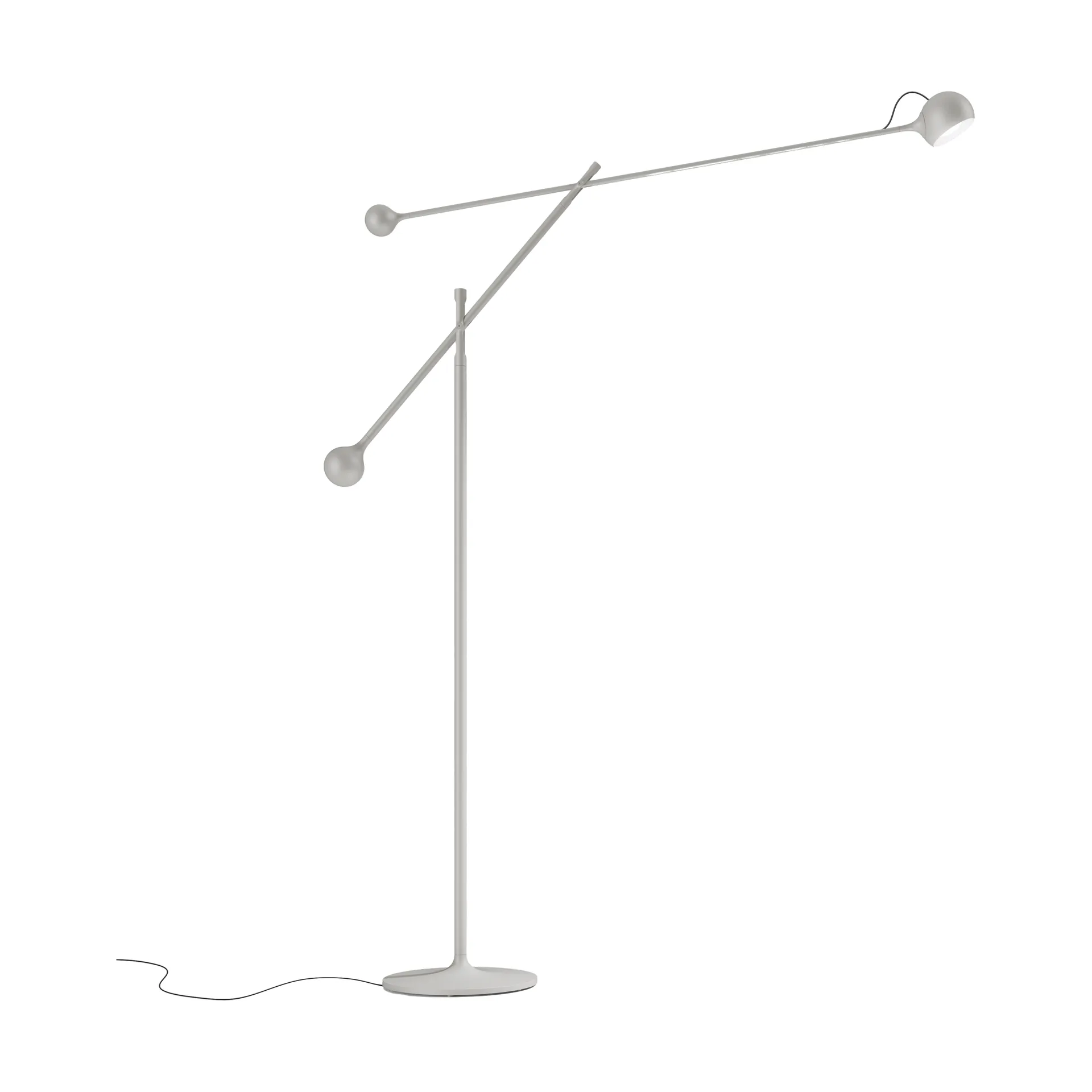 Lampada da terra Ixa, Bianco-grigio Artemide