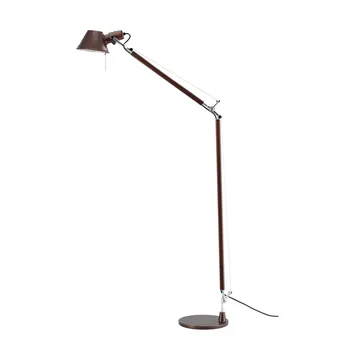 Lampada da terra Tolomeo Reading E27 special edition - Brown metallic - Piedistallo per lampada - Artemide
