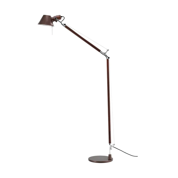 Lampada da terra Tolomeo Reading E27 special edition - Brown metallic - Piedistallo per lampada - Artemide