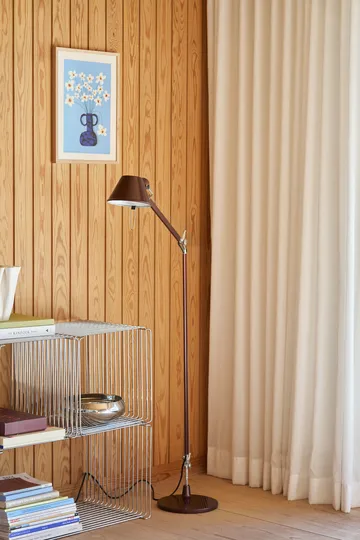 Lampada da terra Tolomeo Reading E27 special edition - Brown metallic - Piedistallo per lampada - Artemide