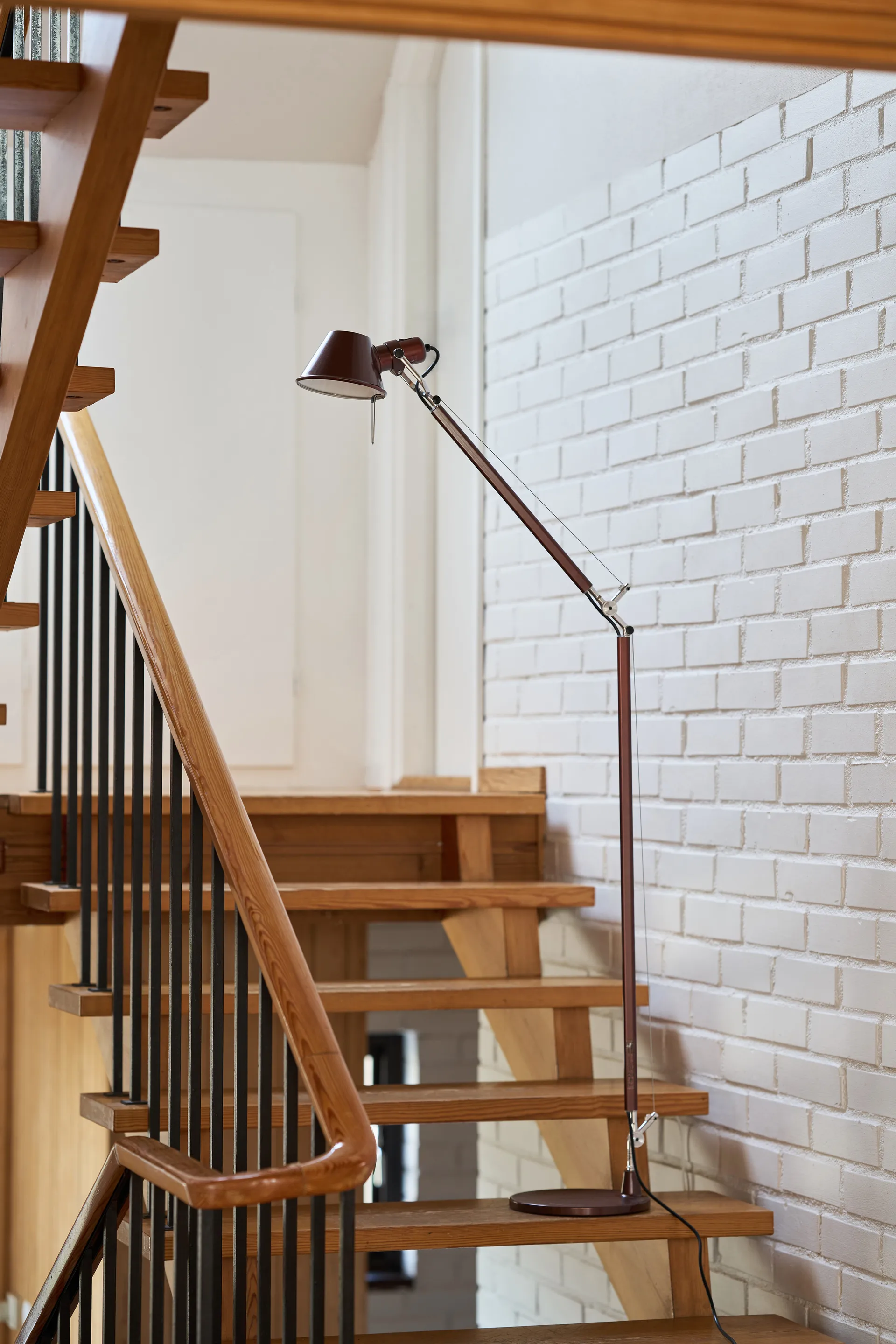 Lampada da terra Tolomeo Reading E27 special edition - Brown metallic, Piedistallo per lampada Artemide