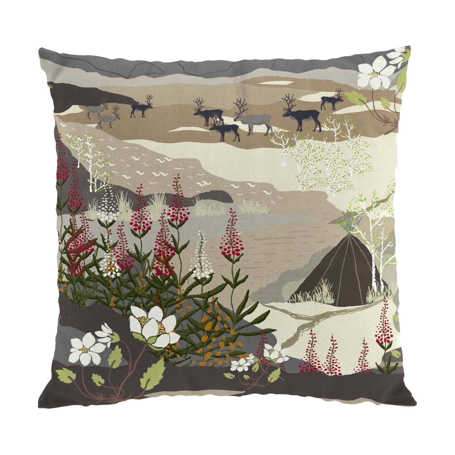 Federa Fjällvandring, 47x47 cm, Beige Arvidssons Textil