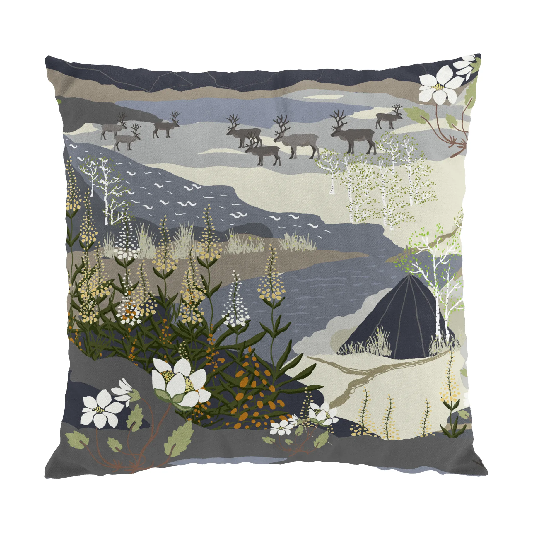 Federa Fjällvandring, 47x47 cm, Blu Arvidssons Textil