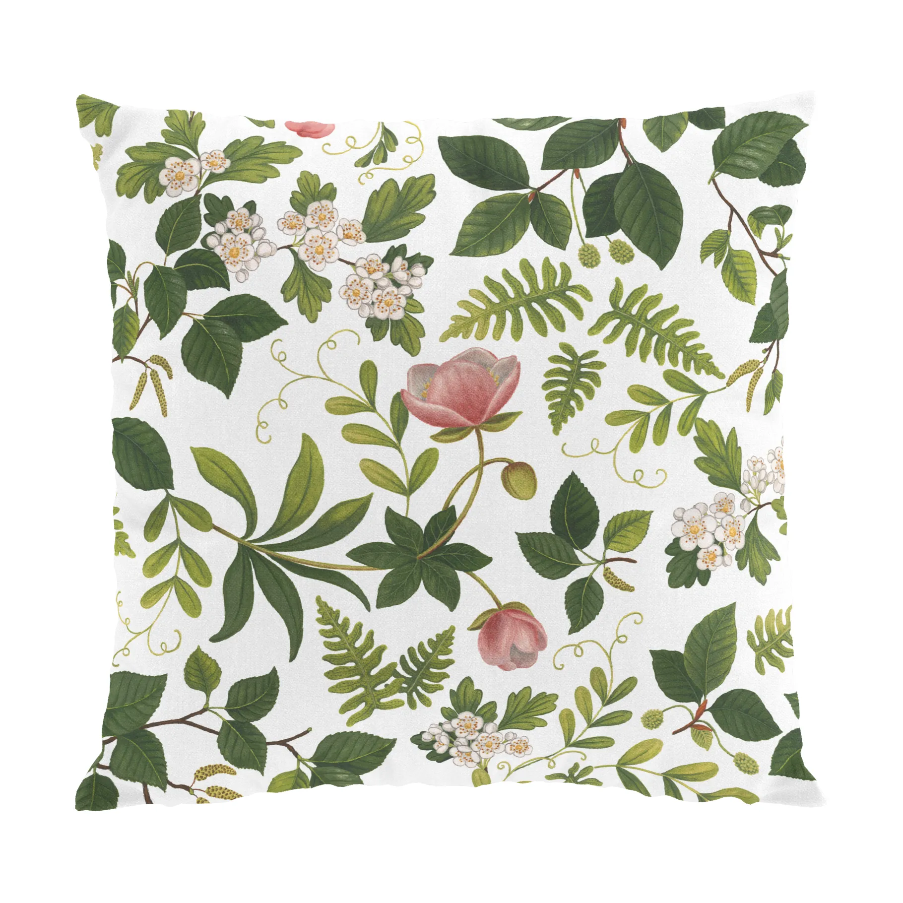 Fodera per cuscino Blomsterlund 47x47 cm, Verde Arvidssons Textil