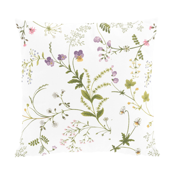 Fodera per cuscino Blomsteryra 47x47 cm - Verde - Arvidssons Textil