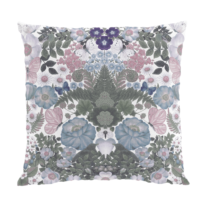 Fodera per cuscino Fjärilsblom 47x47 cm - Turchese - Arvidssons Textil