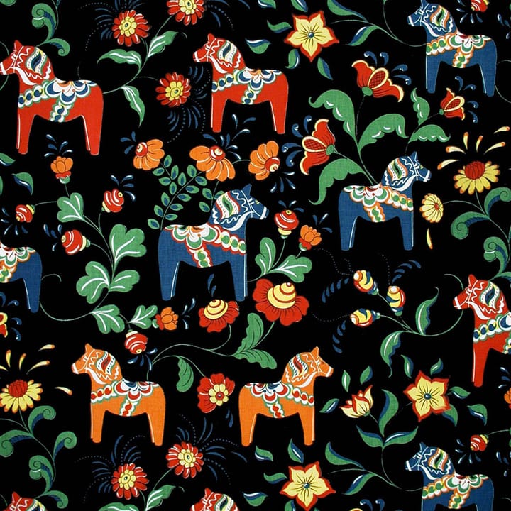 Tela cerata Dalahäst - nero - Arvidssons Textil