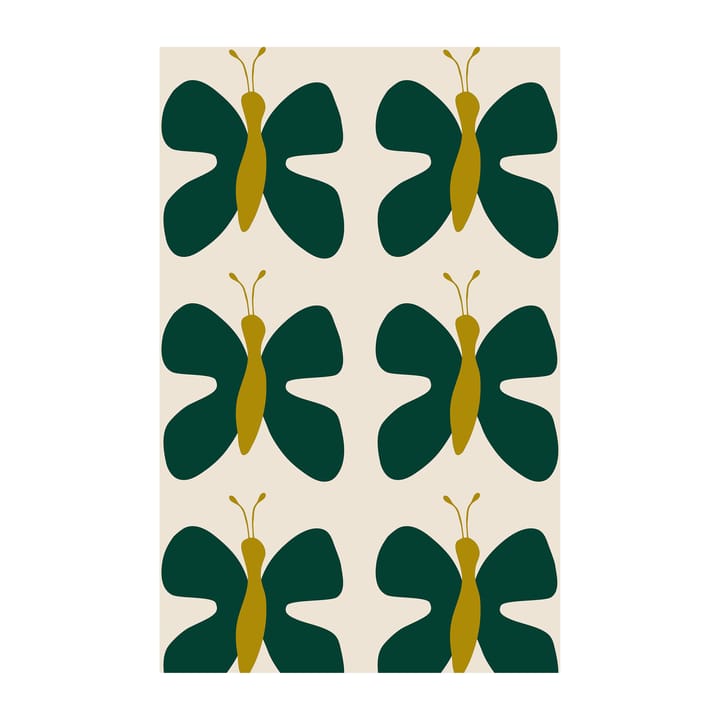 Tela cerata Fjäril - Verde-giallo - Arvidssons Textil