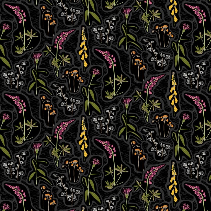 Tela cerata Florens - nero-multicolore  - Arvidssons Textil