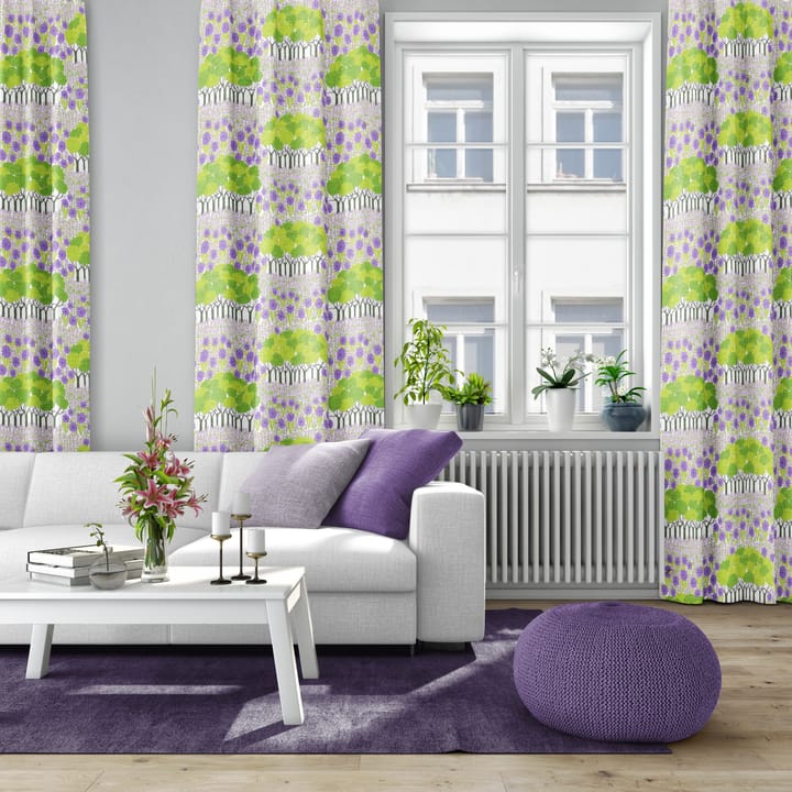 Tessuto Allé , Verde-viola Arvidssons Textil