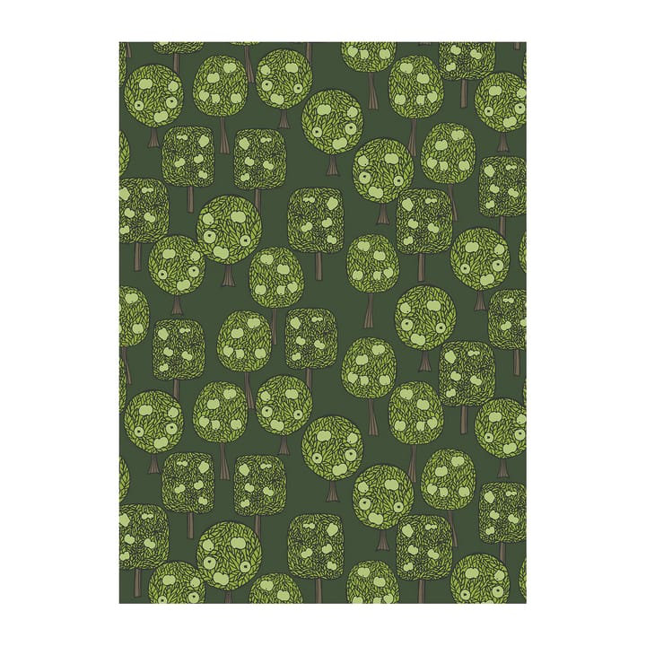 Tessuto Äppelskogen - Verde scuro - Arvidssons Textil