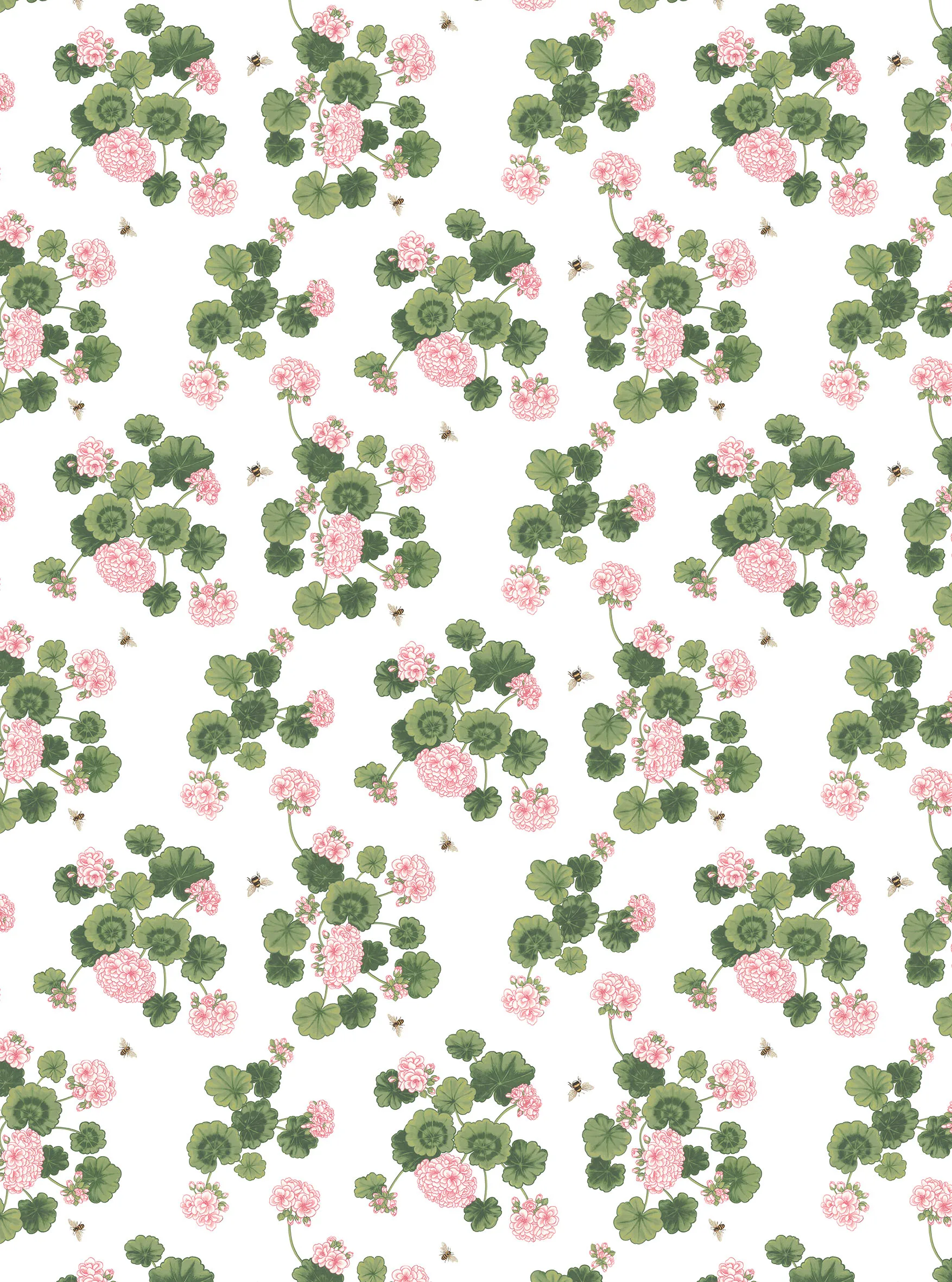 Tessuto Astrid, Rosa-verde Arvidssons Textil