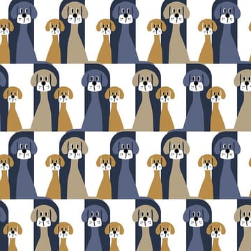 Tessuto Buster - blu-beige - Arvidssons Textil