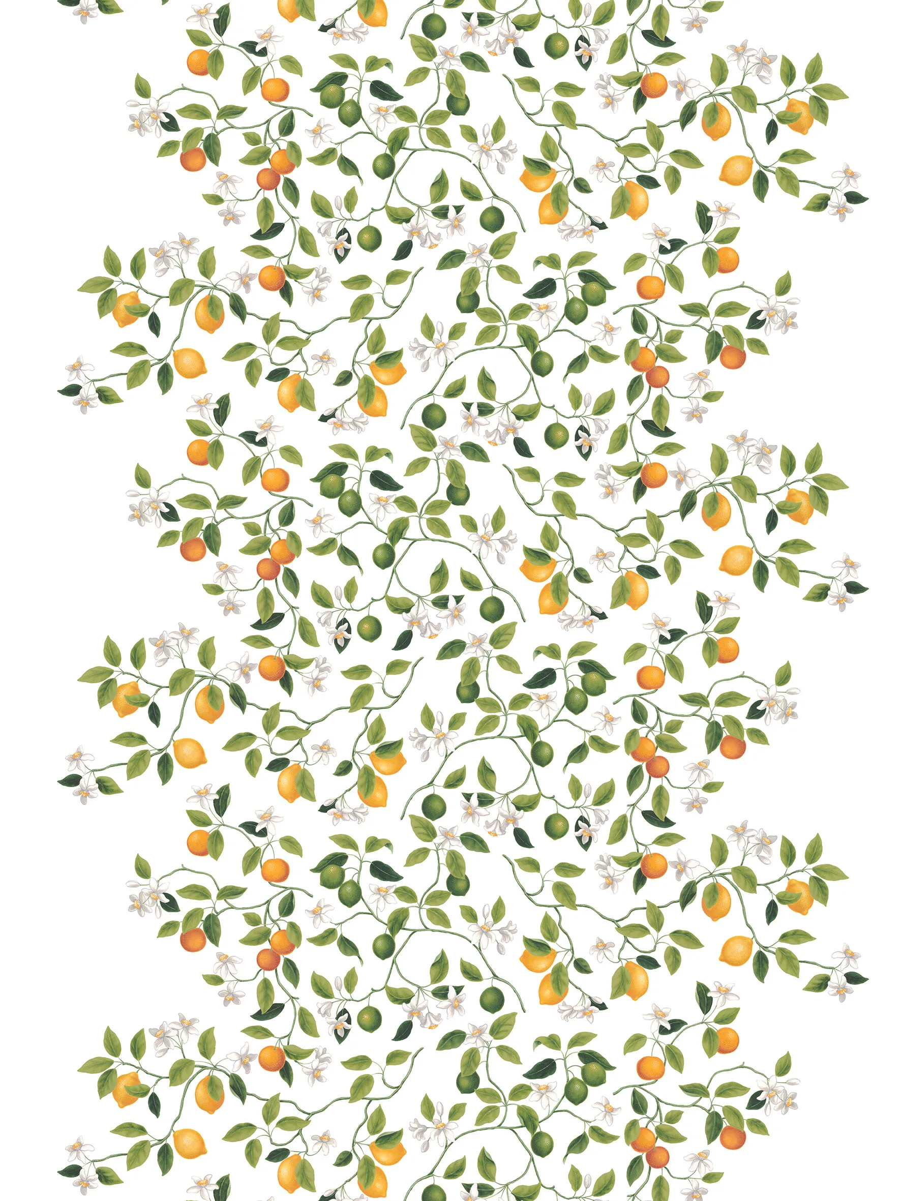 Tessuto Citrusträdet, Verde-verde Arvidssons Textil