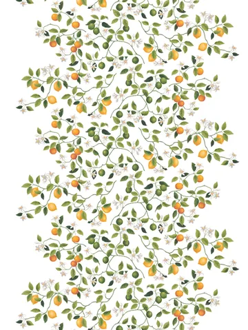Tessuto Citrusträdet - Verde-verde - Arvidssons Textil