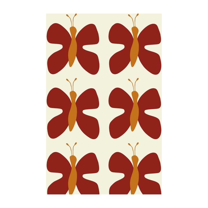Tessuto Fjäril - Rosso - Arvidssons Textil