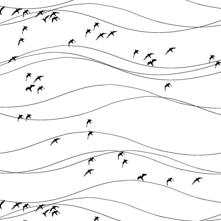 Tessuto Flyttfåglar  - nero - Arvidssons Textil