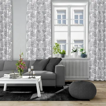 Tessuto Gamlastan - nero-bianco - Arvidssons Textil