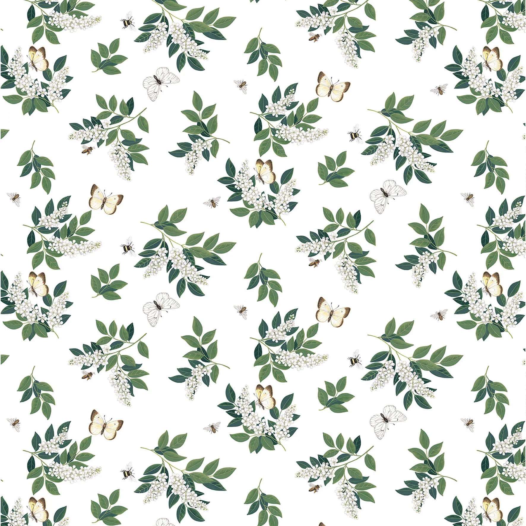 Tessuto Häggå , verde Arvidssons Textil