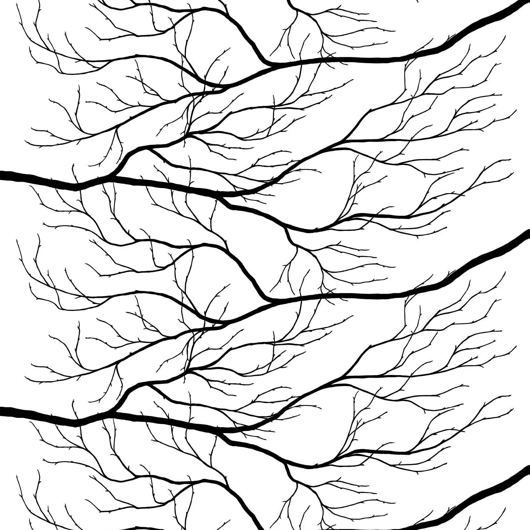 Tessuto Kvisten, nero-bianco Arvidssons Textil