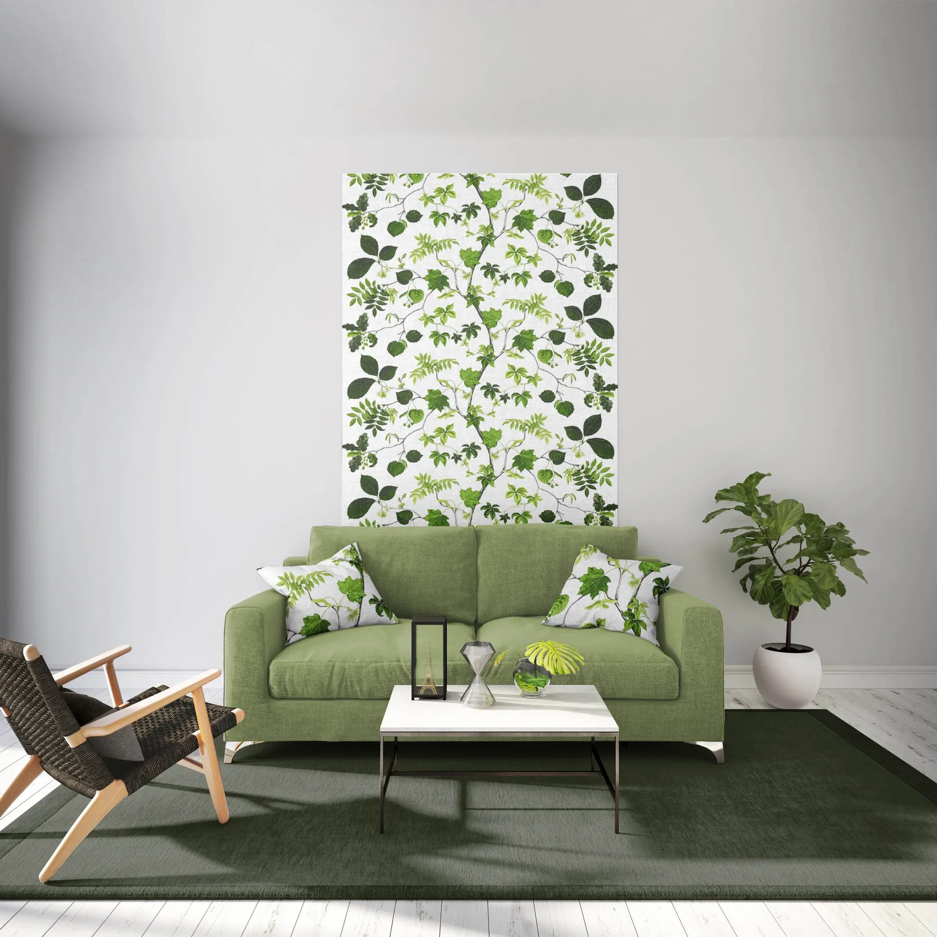 Tessuto Liv, verde Arvidssons Textil