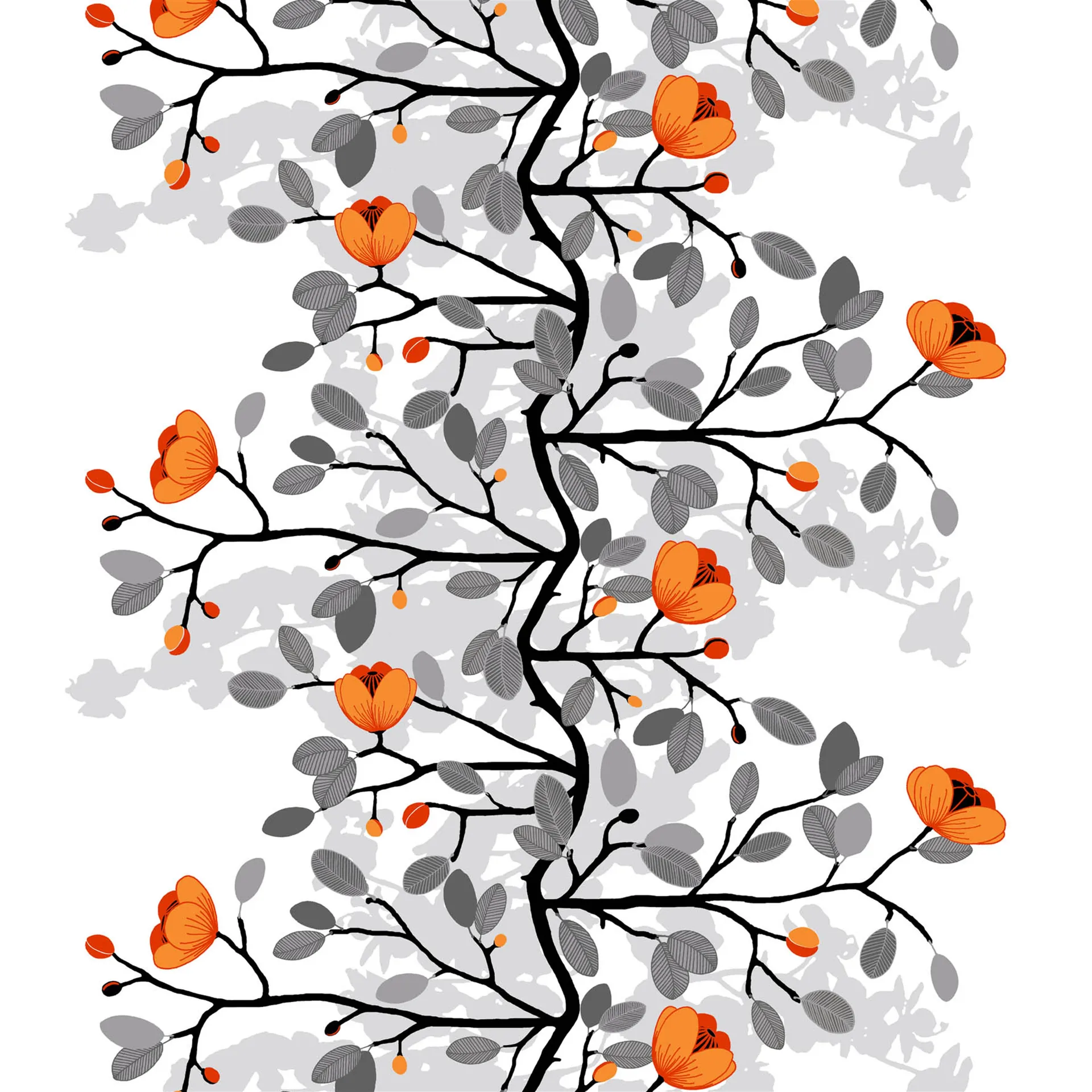 Tessuto Ofelia, arancione Arvidssons Textil