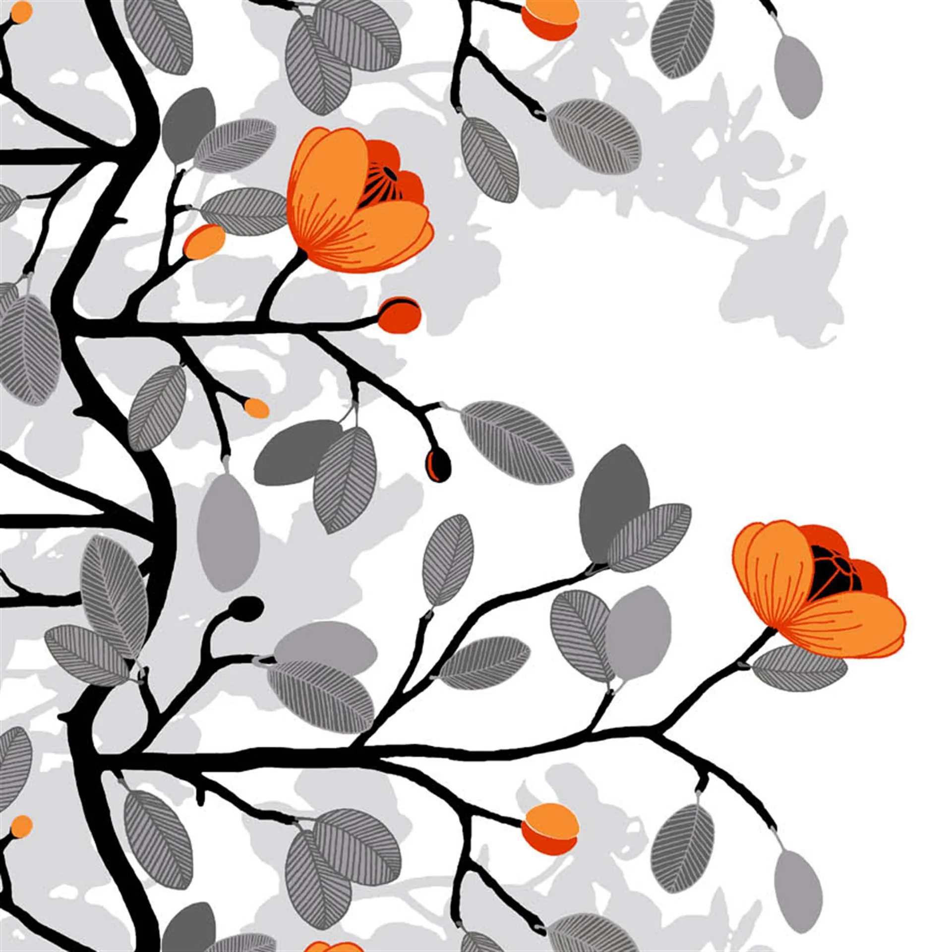 Tessuto Ofelia, arancione Arvidssons Textil