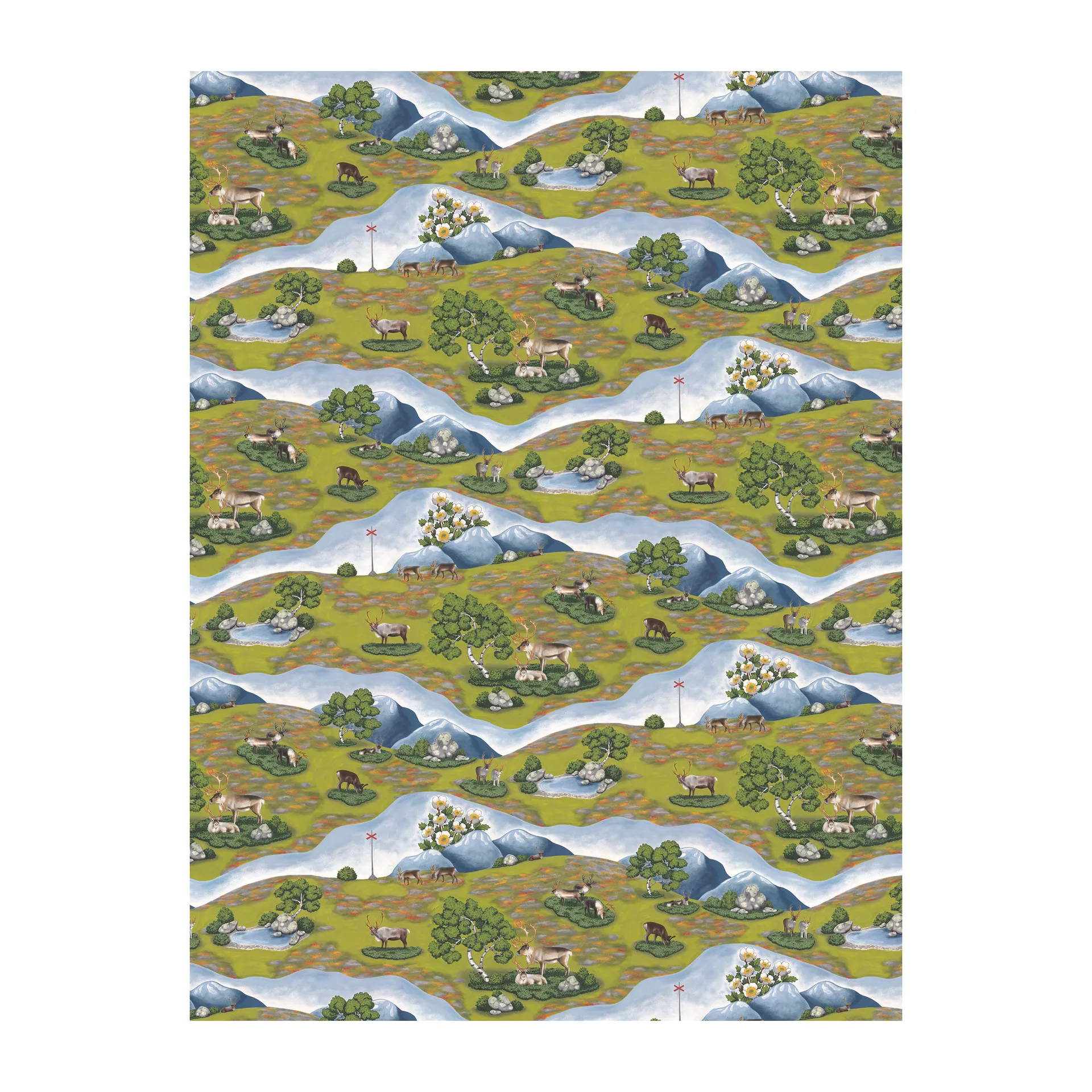 Tessuto Renvandring, Verde Arvidssons Textil