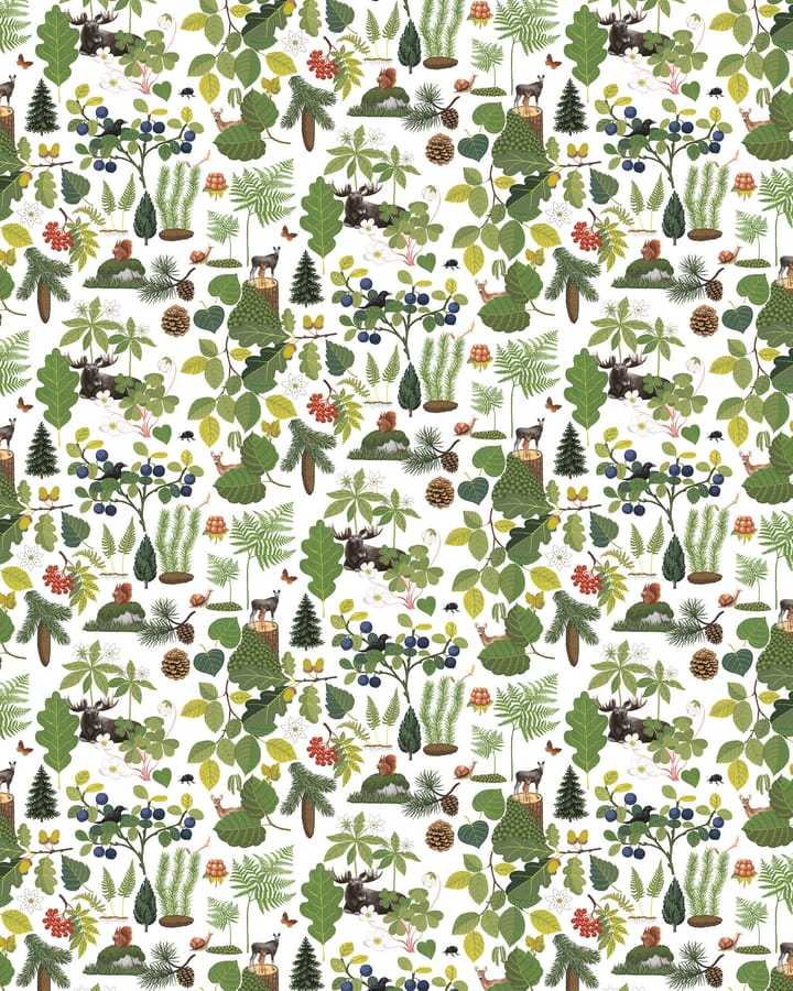 Tessuto Skogsliv - Verde - Arvidssons Textil