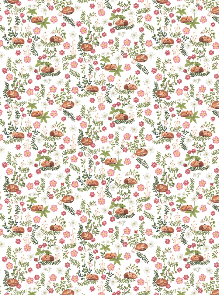 Tessuto Sova räv - Verde-rosa - Arvidssons Textil