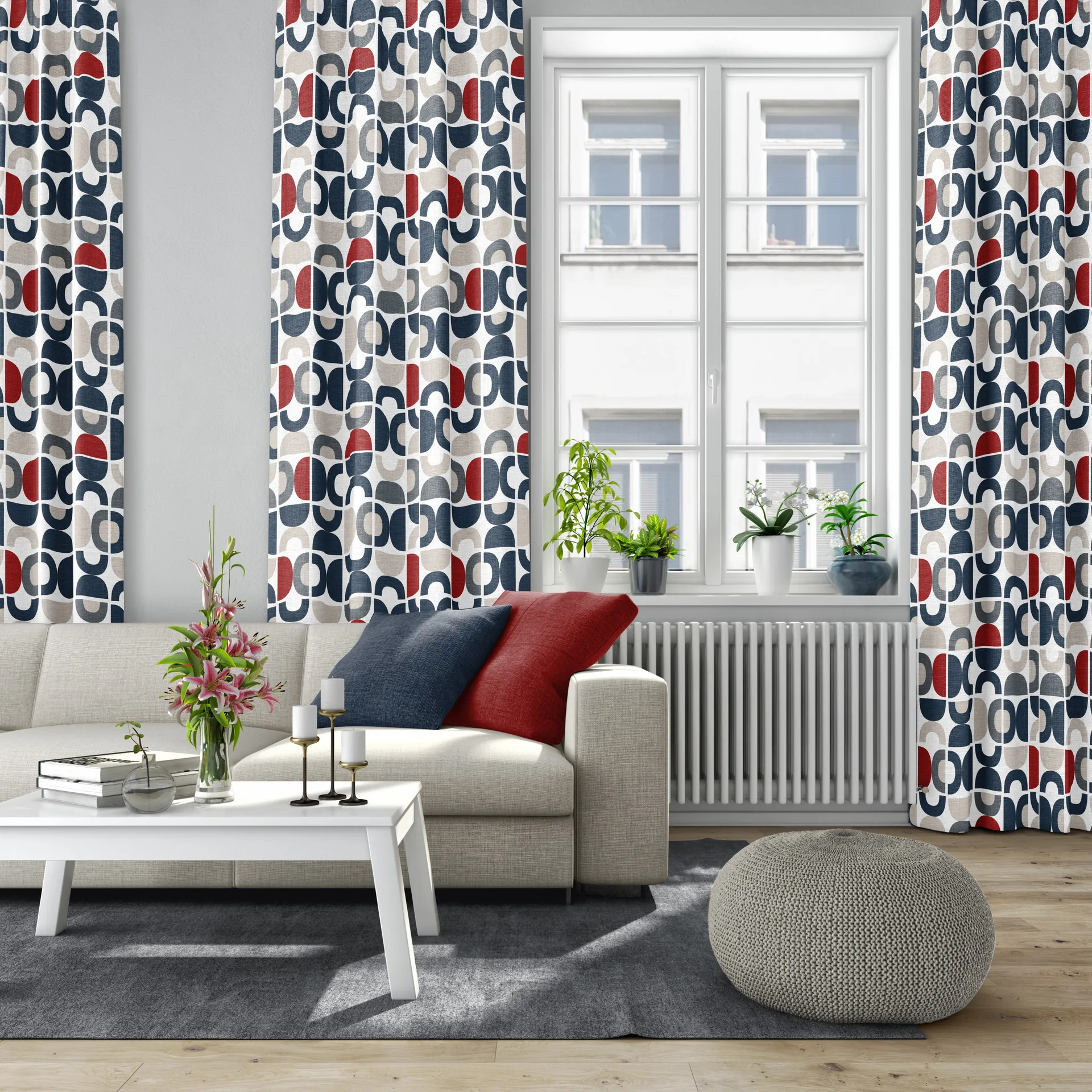 Tessuto Spiraldans, Blu Arvidssons Textil