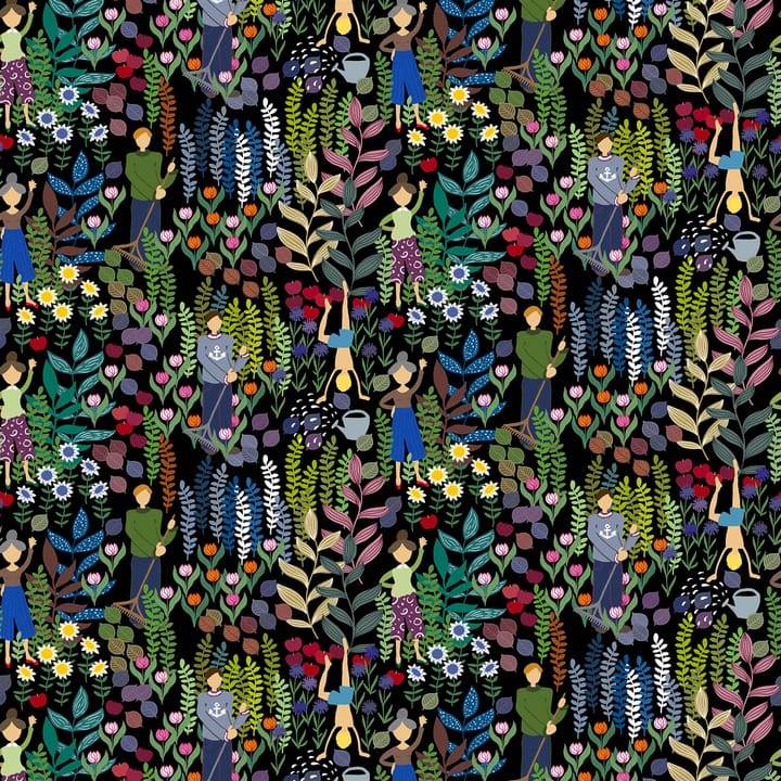 Tessuto Trädgård  - nero - Arvidssons Textil
