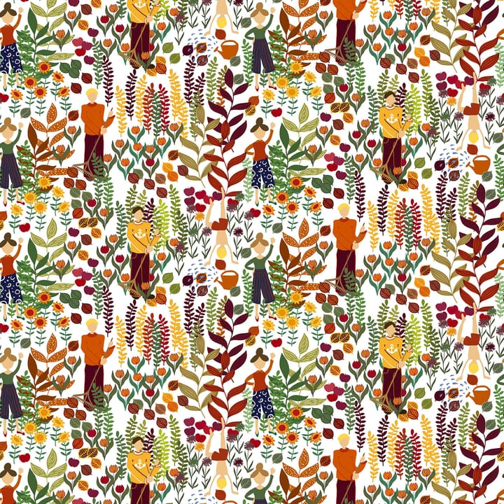 Tessuto Trädgård  - ruggine - Arvidssons Textil