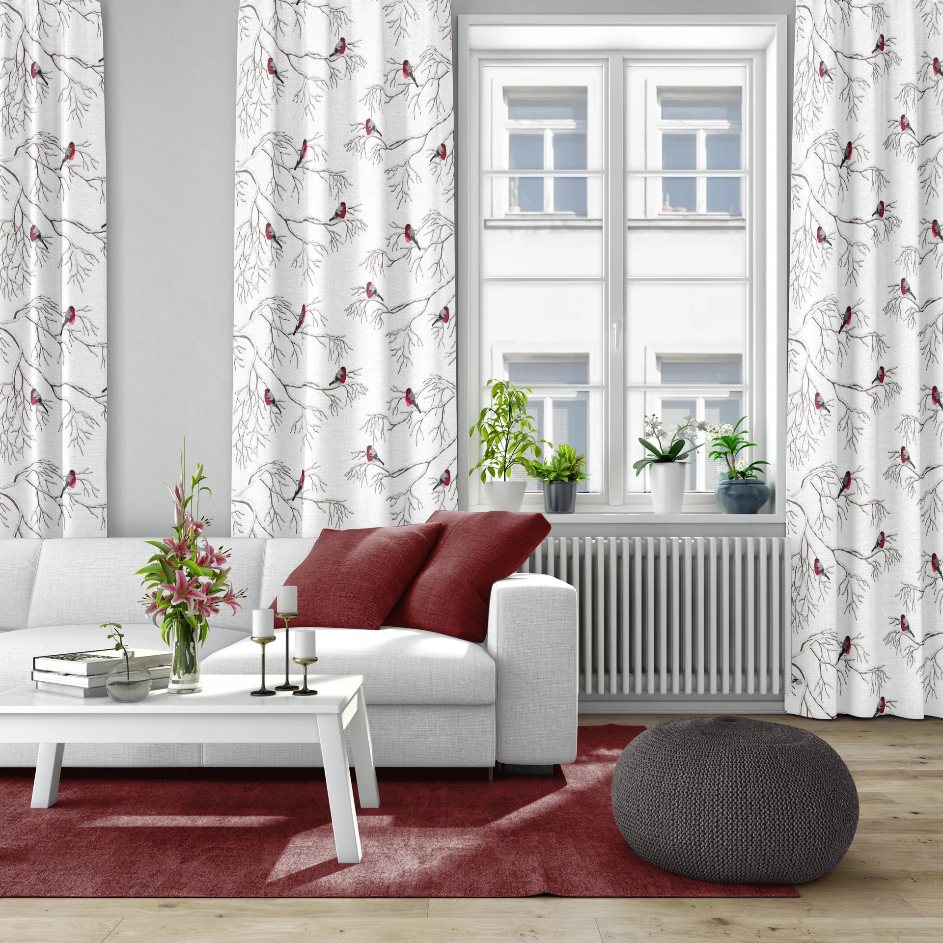 Tessuto Vinterland, Bianco sporco Arvidssons Textil