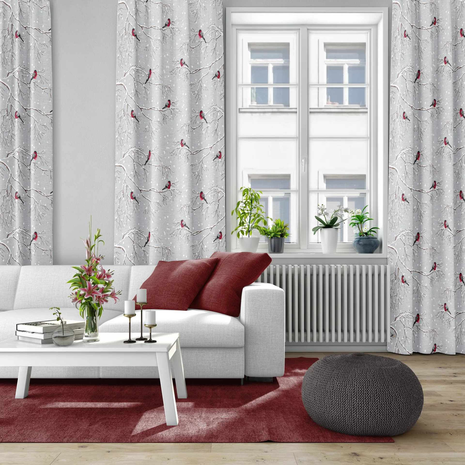 Tessuto Vinterland, Grigio Arvidssons Textil