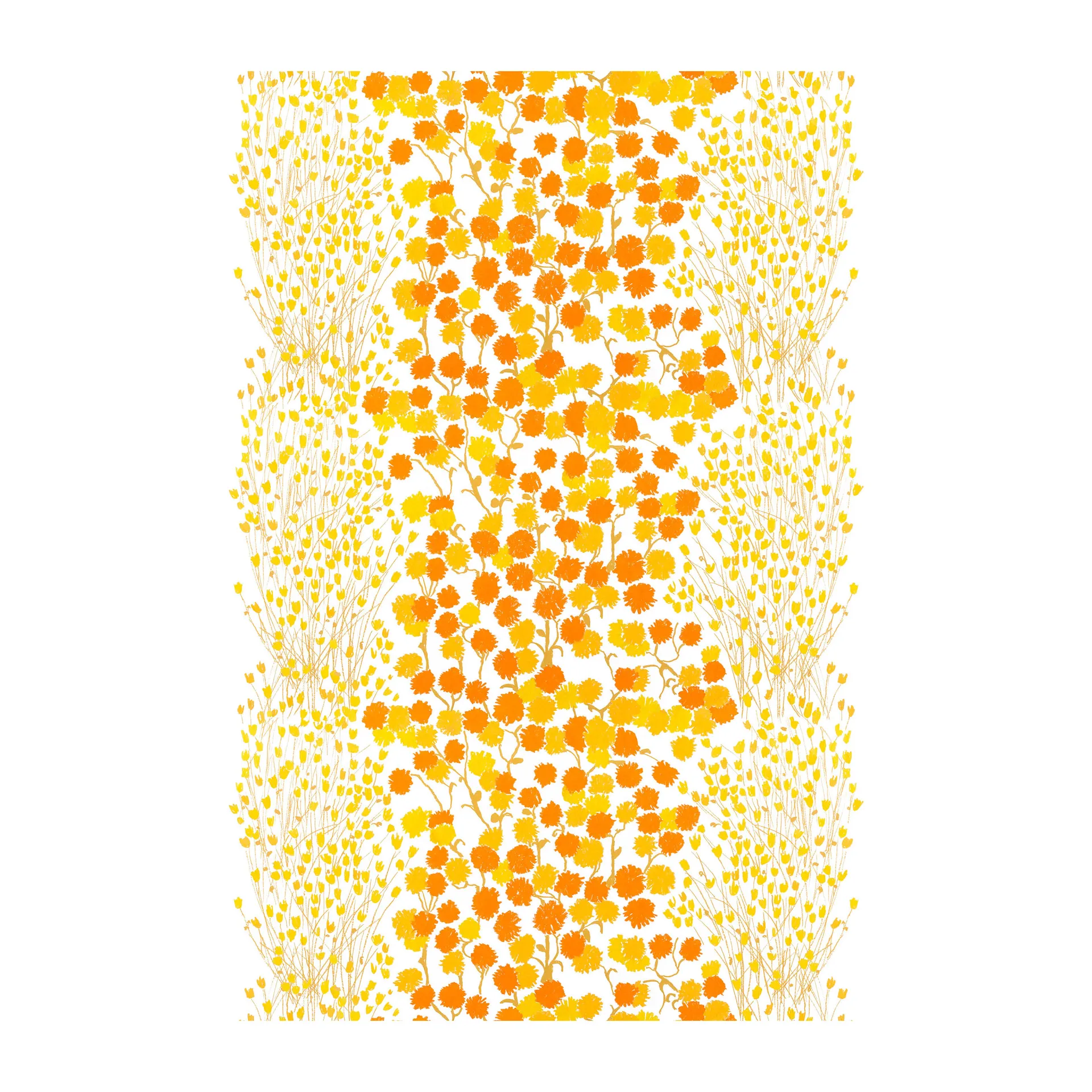 Tovaglia cerata Ängen, Giallo, arancione Arvidssons Textil