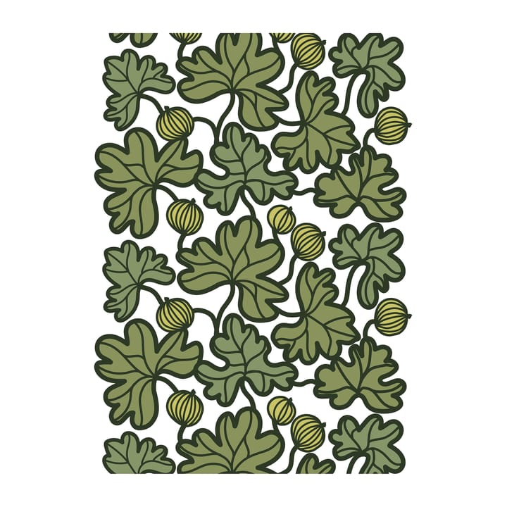 Tovaglia cerata Krusbär - Verde - Arvidssons Textil