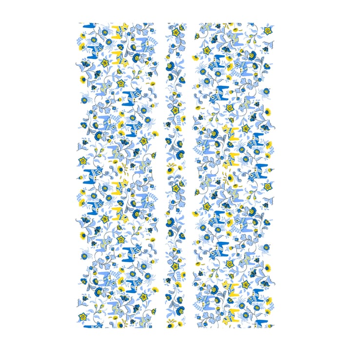 Tovaglia cerata Leksand Bård - Blu, giallo - Arvidssons Textil