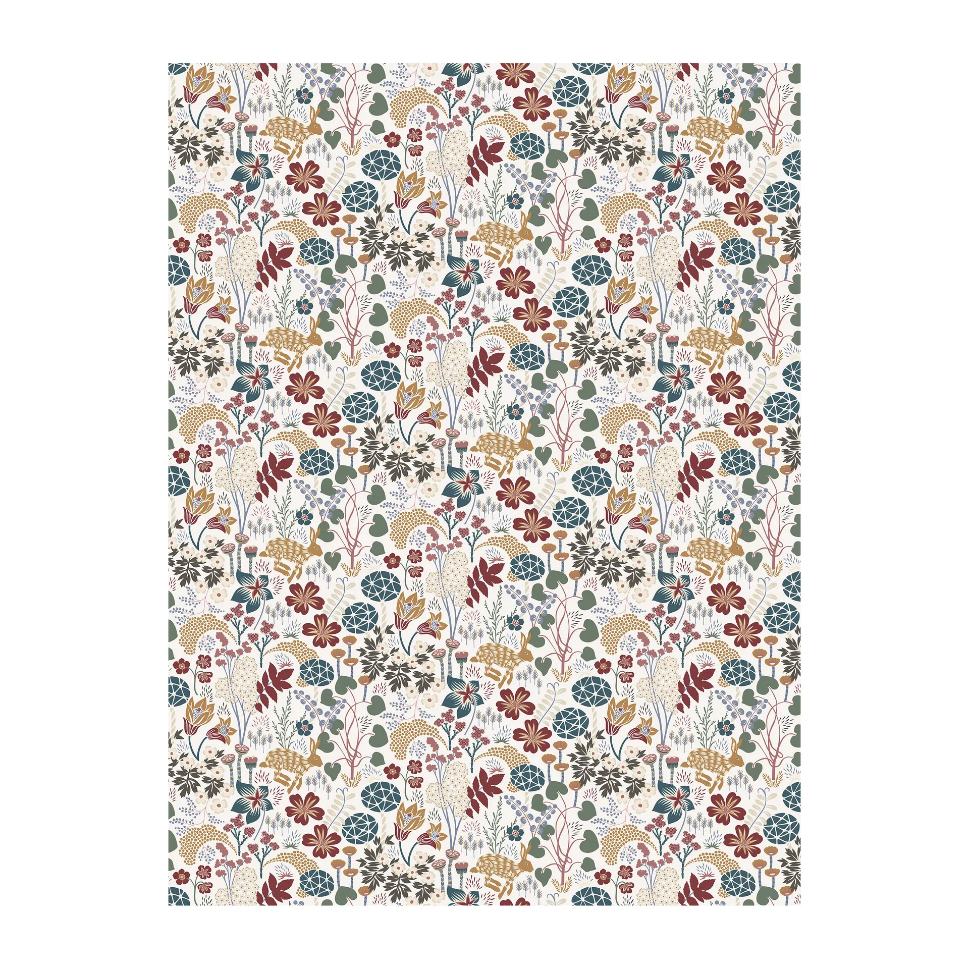 Tovaglia cerata Lyckeflykt, Ruggine, marrone Arvidssons Textil