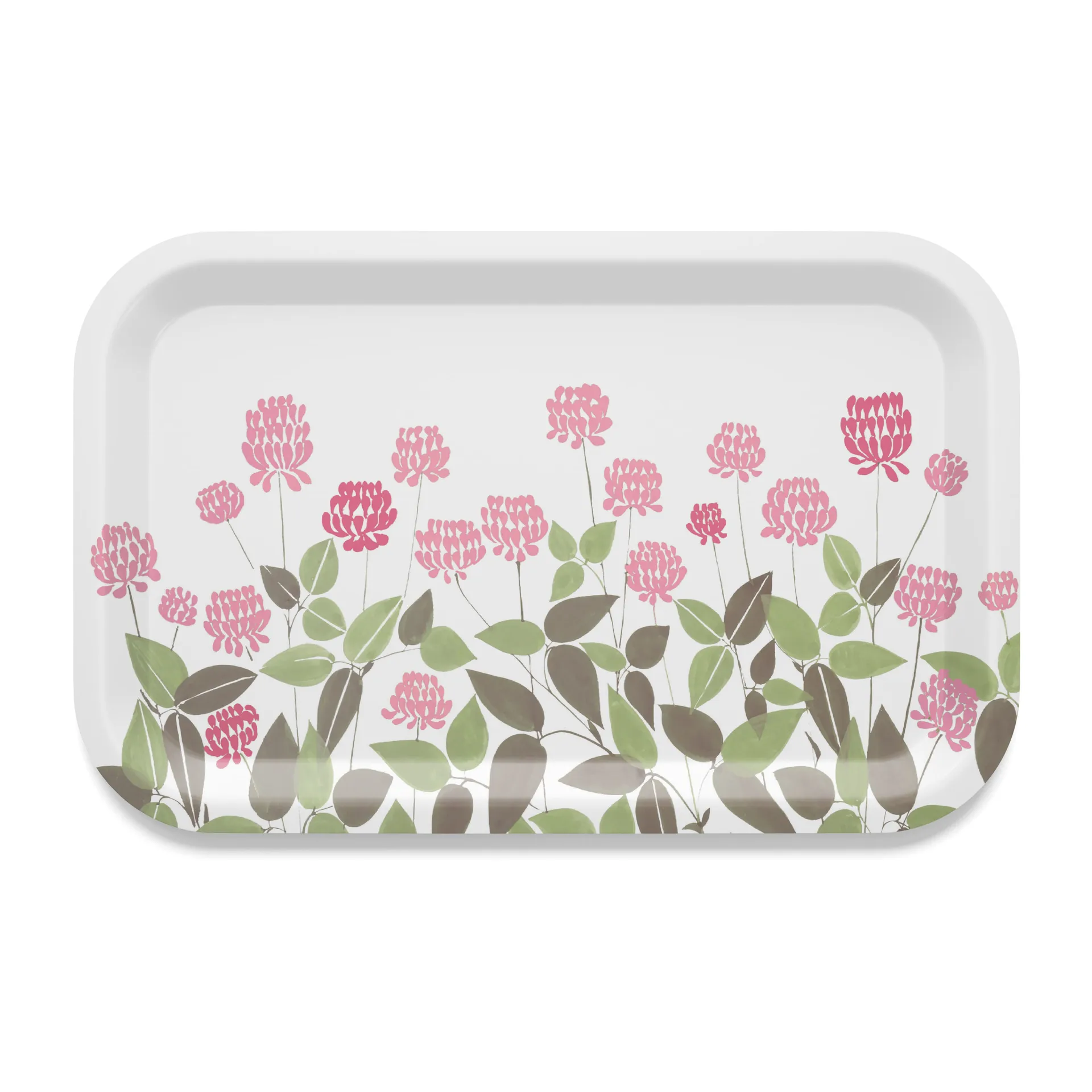 Vassoio Ängsmark, 20x27 cm, Verde, rosa Arvidssons Textil
