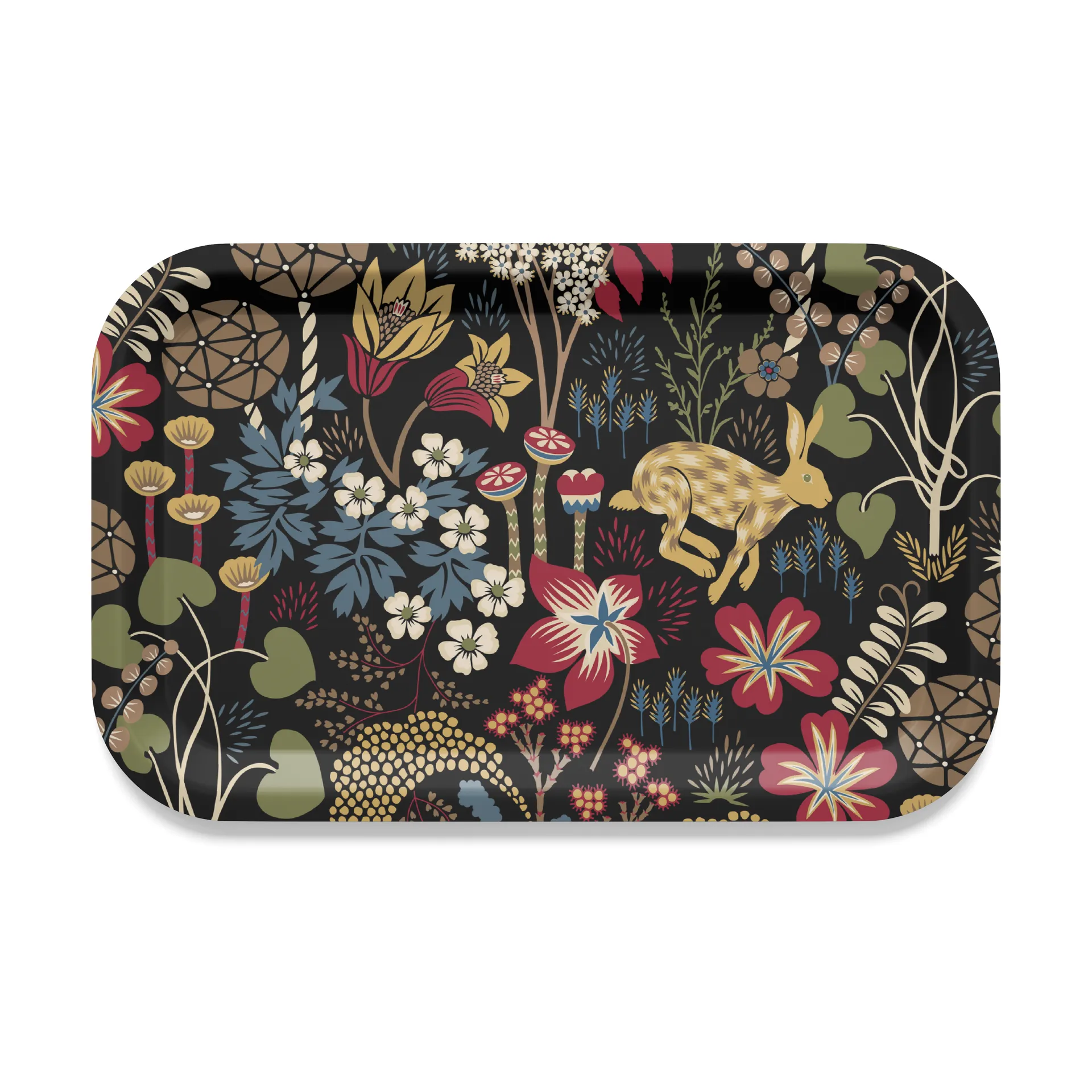 Vassoio Lyckeflykt, 21x33 cm, Rosso, marrone Arvidssons Textil