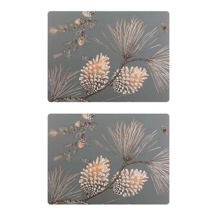 Confezione da 2 tovagliette Pine Cone - moss grey - Åry Home