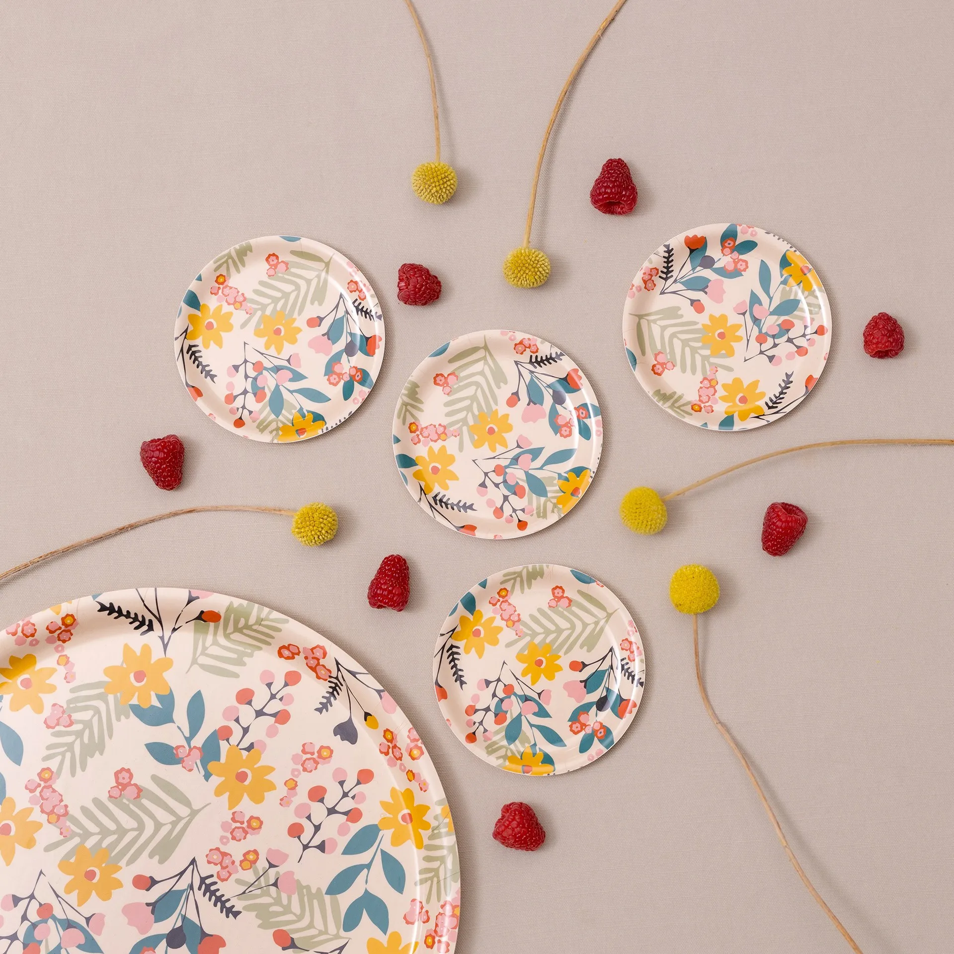 Sottobicchiere Flower Ø 11 cm, confezione da 4, Rosa Åry Home